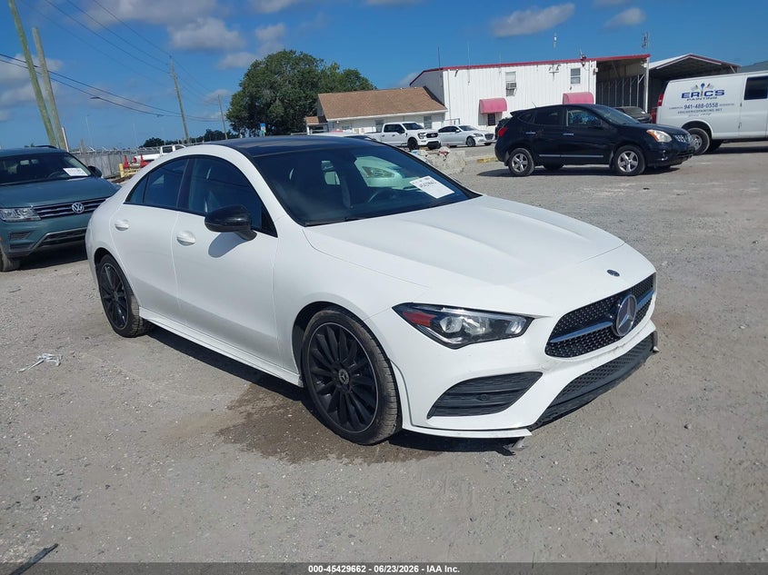 2020 Mercedes-benz Cla-klasse VIN WDD5J4GBXLN023476 IAAI salvage auction — FRONT END, Salvage Title, sold $12,200 on 2026-08-06 (photo 1)
