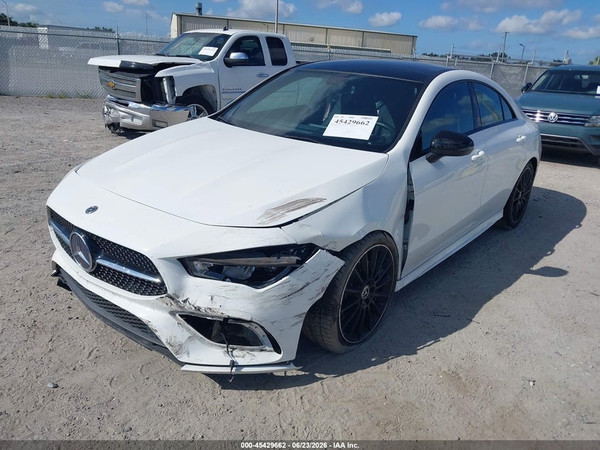 2020 Mercedes-benz Cla-klasse VIN WDD5J4GBXLN023476 IAAI salvage auction — FRONT END, Salvage Title, sold $12,200 on 2026-08-06 (photo 2)