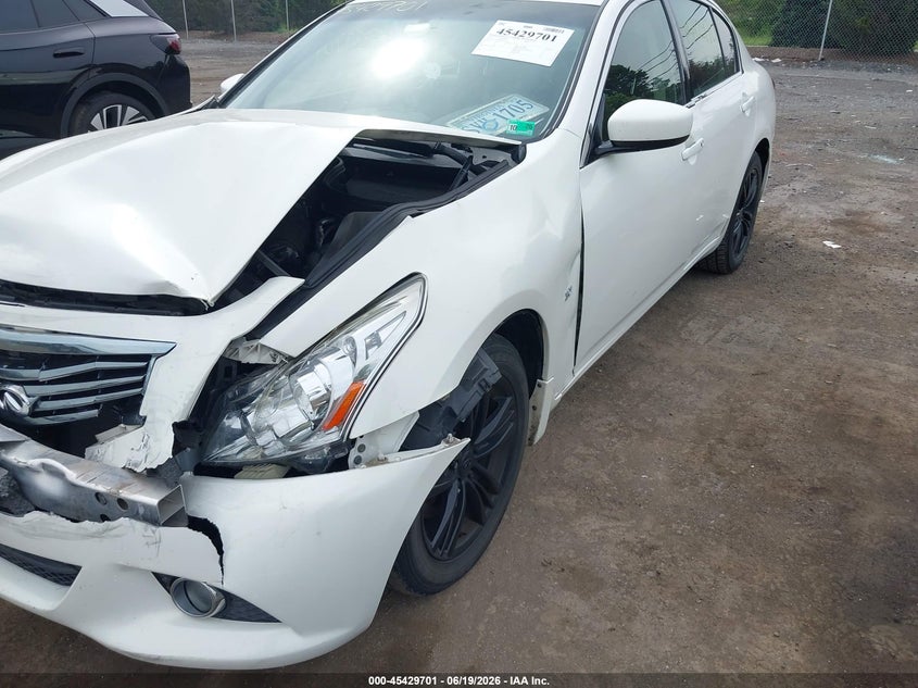 2015 Infiniti Q40 VIN JN1CV6AR6FM521873 IAAI salvage auction — FRONT END, Salvage Title, sold $1,100 on 2026-07-28 (photo 6)