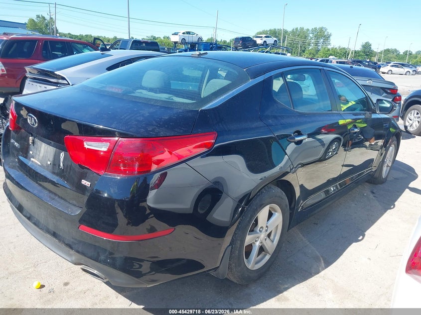 2015 Kia Optima VIN 5XXGM4A77FG416477 IAAI salvage auction — FRONT END, Salvage (Ohio), sold $650 on 2026-07-28 (photo 4)