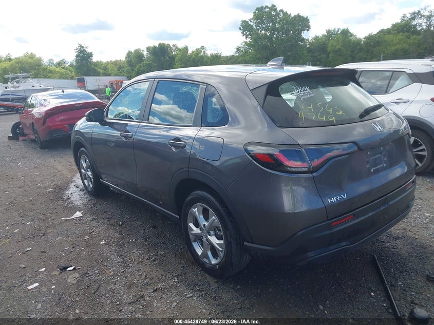 2025 Honda Hr-v VIN 3CZRZ2H36SM779356 IAAI salvage auction — RIGHT SIDE, Salvage Title, sold $7,600 on 2026-07-28 (photo 3)