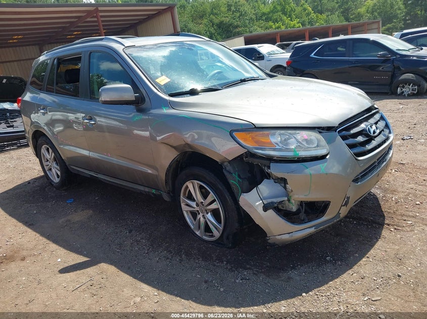 2012 Hyundai Santa fe VIN 5XYZK4AG3CG155175 IAAI salvage auction — RIGHT FRONT, Salvage (Alabama), sold $950 on 2026-07-08 (photo 1)