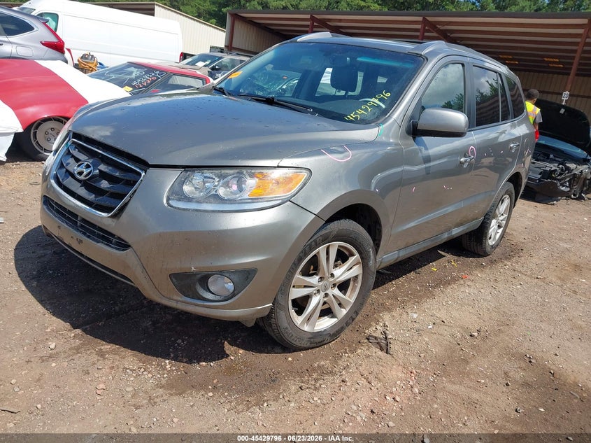 2012 Hyundai Santa fe VIN 5XYZK4AG3CG155175 IAAI salvage auction — RIGHT FRONT, Salvage (Alabama), sold $950 on 2026-07-08 (photo 2)
