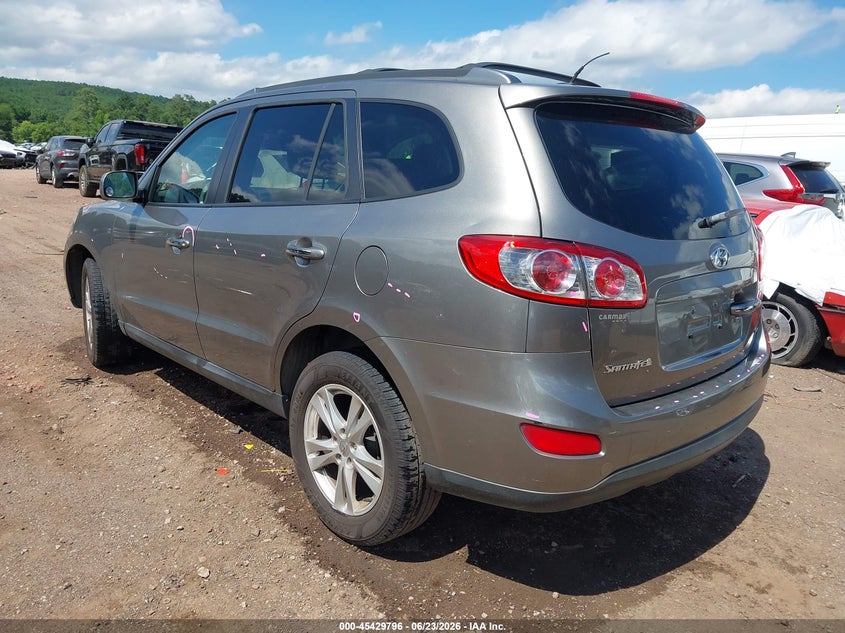 2012 Hyundai Santa fe VIN 5XYZK4AG3CG155175 IAAI salvage auction — RIGHT FRONT, Salvage (Alabama), sold $950 on 2026-07-08 (photo 3)