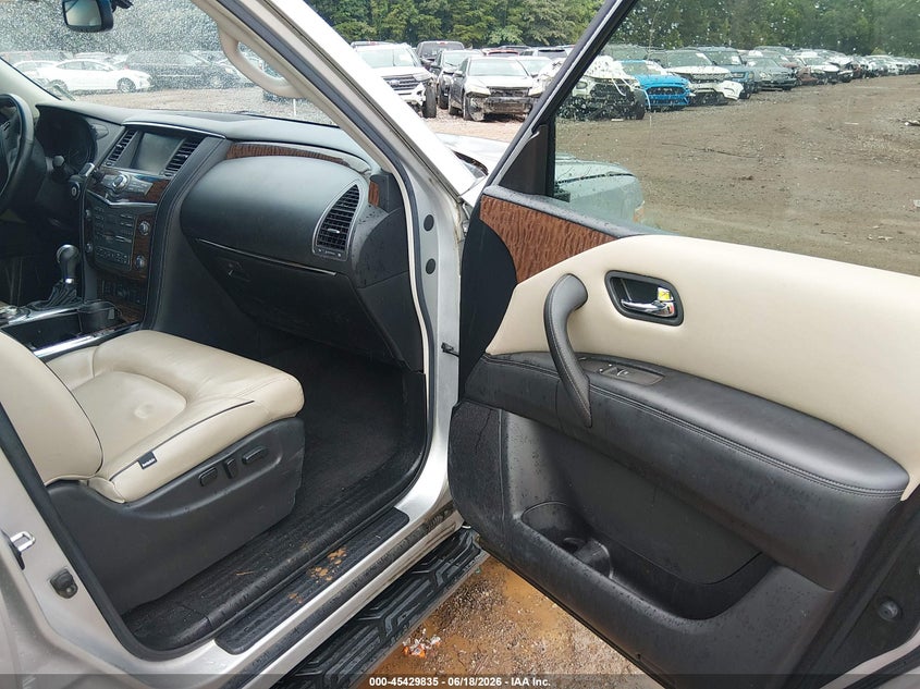 2017 Nissan Armada VIN JN8AY2NC8H9503668 IAAI salvage auction — FRONT & REAR, Salvage (Alabama), sold $3,750 on 2026-07-22 (photo 5)