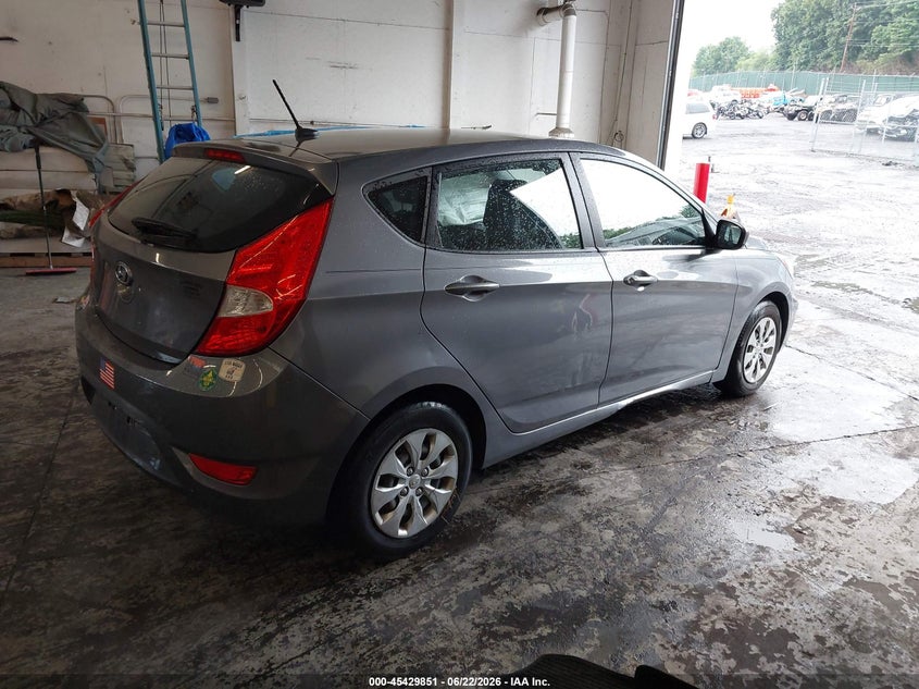 2015 Hyundai Accent VIN KMHCT5AE5FU225295 IAAI salvage auction — LEFT SIDE, Salvage (Pennsylvania), sold $600 on 2026-07-14 (photo 4)