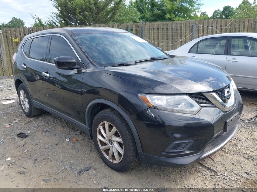 2016 Nissan Rogue VIN KNMAT2MT1GP602936 IAAI salvage auction — NORMAL WEAR, Clear (Virginia), sold $575 on 2026-07-06 (photo 1)