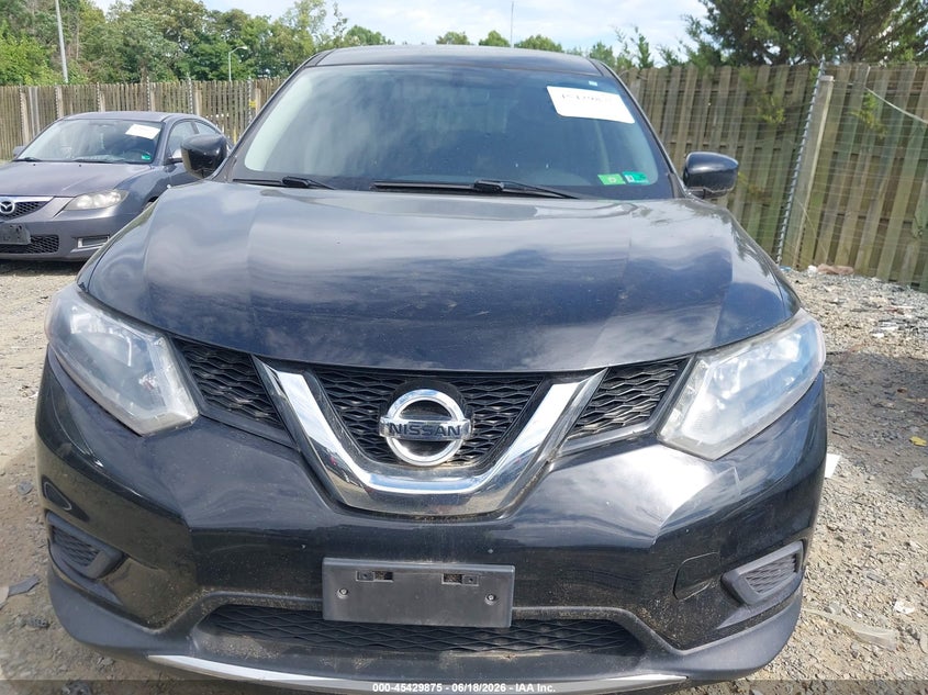 2016 Nissan Rogue VIN KNMAT2MT1GP602936 IAAI salvage auction — NORMAL WEAR, Clear (Virginia), sold $575 on 2026-07-06 (photo 6)