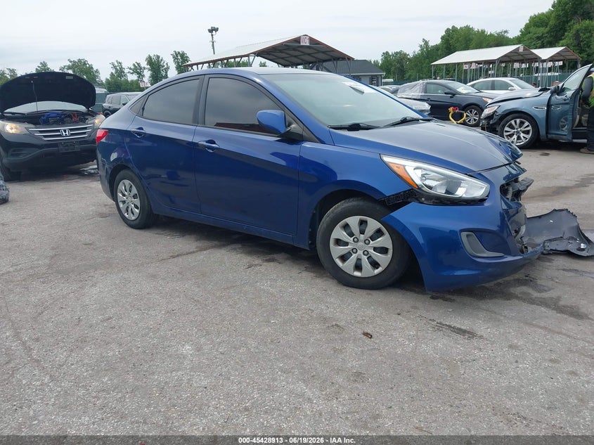 2016 Hyundai Accent VIN KMHCT4AE9GU044759 IAAI salvage auction — FRONT END, Salvage - Greater Than 75% (Maryland), sold $850 on 2026-07-09 (photo 1)