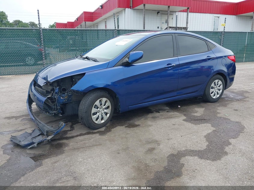 2016 Hyundai Accent VIN KMHCT4AE9GU044759 IAAI salvage auction — FRONT END, Salvage - Greater Than 75% (Maryland), sold $850 on 2026-07-09 (photo 2)