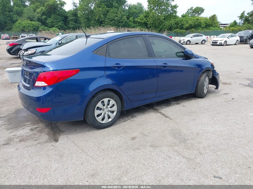 2016 Hyundai Accent VIN KMHCT4AE9GU044759 IAAI salvage auction — FRONT END, Salvage - Greater Than 75% (Maryland), sold $850 on 2026-07-09 (photo 4)