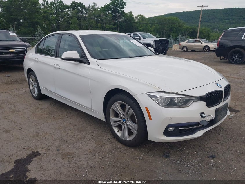 2016 BMW 3 series VIN WBA8E3G56GNU00064 IAAI salvage auction — NORMAL WEAR, Clear (New Jersey), sold $1,300 on 2026-07-11 (photo 1)