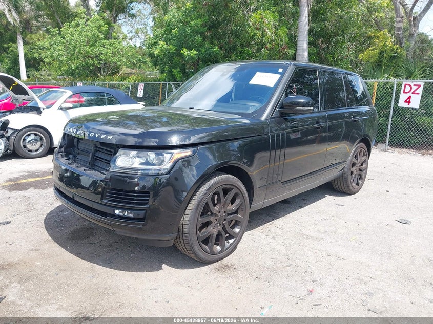 2017 Land rover RANGE ROVER VIN SALGS2FE3HA328535 IAAI salvage auction — FRONT END, Rebuildable (Florida), sold $10,000 on 2026-07-29 (photo 2)