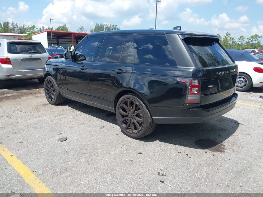 2017 Land rover RANGE ROVER VIN SALGS2FE3HA328535 IAAI salvage auction — FRONT END, Rebuildable (Florida), sold $10,000 on 2026-07-29 (photo 3)