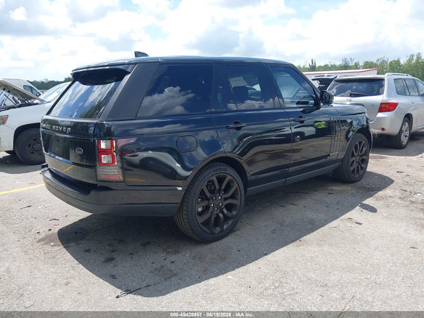 2017 Land rover RANGE ROVER VIN SALGS2FE3HA328535 IAAI salvage auction — FRONT END, Rebuildable (Florida), sold $10,000 on 2026-07-29 (photo 4)