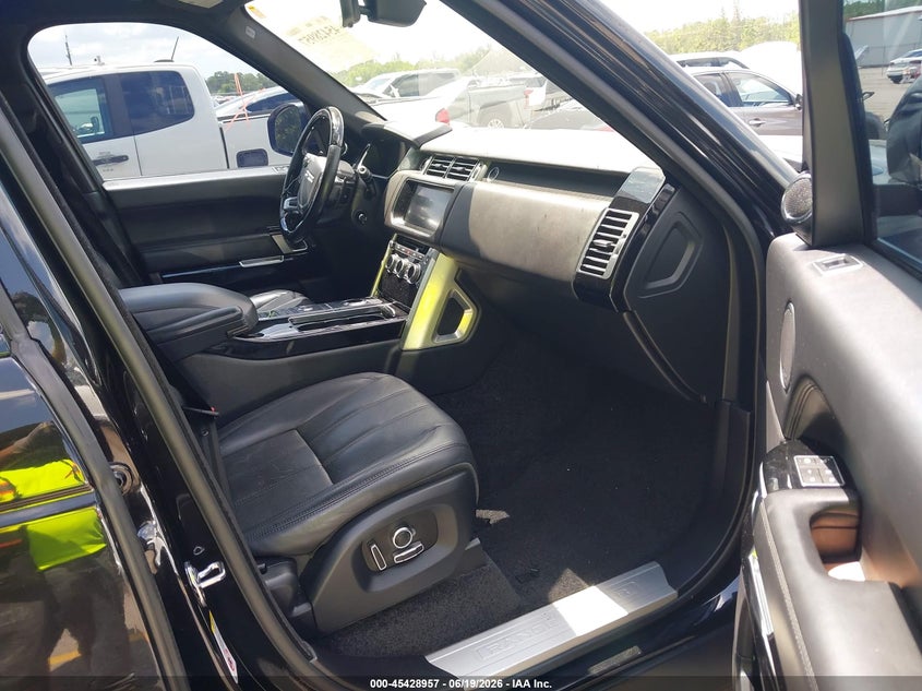 2017 Land rover RANGE ROVER VIN SALGS2FE3HA328535 IAAI salvage auction — FRONT END, Rebuildable (Florida), sold $10,000 on 2026-07-29 (photo 5)