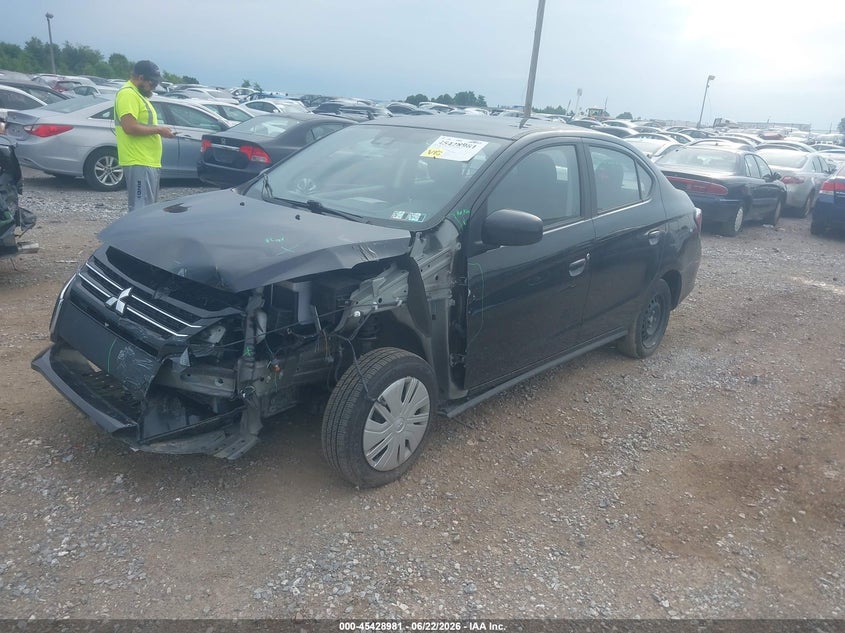 2024 Mitsubishi Mirage VIN ML32FUFJ2RHF04729 IAAI salvage auction — LEFT FRONT, Salvage Title, sold $2,600 on 2026-08-01 (photo 2)