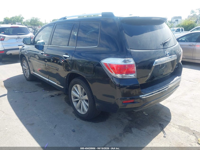 2012 Toyota Highlander hybrid VIN JTEDC3EH5C2009273 IAAI salvage auction — NORMAL WEAR, Clear-Dealer Only (North Carolina), sold $2,475 on 2026-07-20 (photo 3)