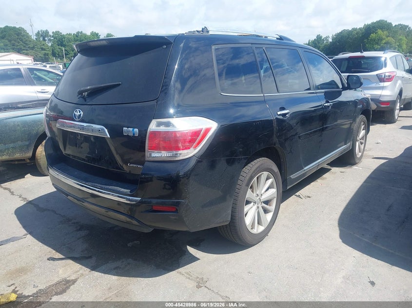 2012 Toyota Highlander hybrid VIN JTEDC3EH5C2009273 IAAI salvage auction — NORMAL WEAR, Clear-Dealer Only (North Carolina), sold $2,475 on 2026-07-20 (photo 4)