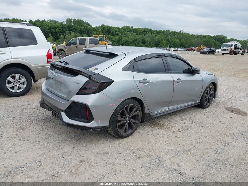 2017 Honda Civic VIN SHHFK7H41HU204046 IAAI salvage auction — FRONT & REAR, Salvage (Ohio), sold $2,300 on 2026-07-12 (photo 4)