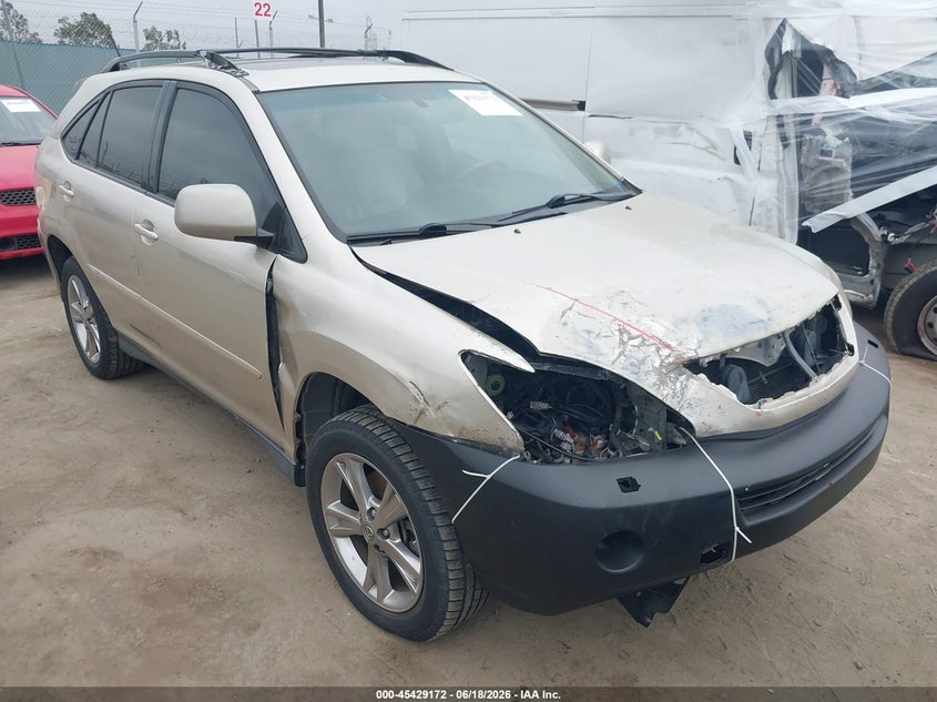 2007 Lexus Rx VIN JTJGW31U572004797 IAAI salvage auction — NORMAL WEAR, Salvage (California), sold $925 on 2026-07-29 (photo 1)