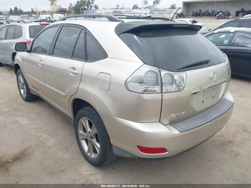 2007 Lexus Rx VIN JTJGW31U572004797 IAAI salvage auction — NORMAL WEAR, Salvage (California), sold $925 on 2026-07-29 (photo 3)