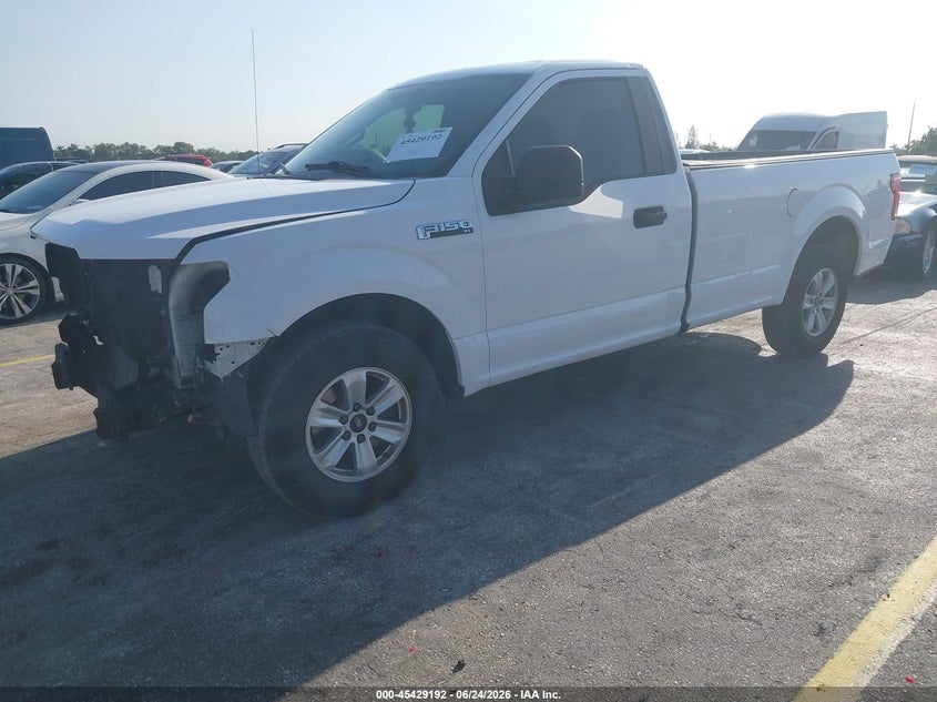 2016 Ford F-150 VIN 1FTMF1C85GKD13664 IAAI salvage auction — FRONT & REAR, Certificate Of Destruction (Florida), sold $1,650 on 2026-07-11 (photo 2)