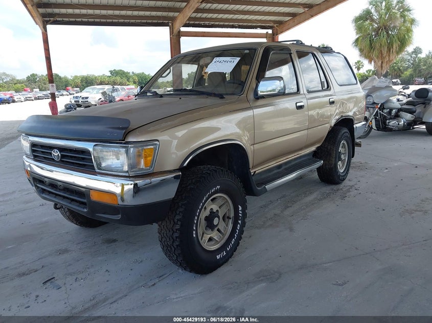 1995 Toyota 4runner VIN JT3VN39WXS0181423 IAAI salvage auction — NORMAL WEAR, Clear (Florida), sold $1,000 on 2026-07-14 (photo 2)