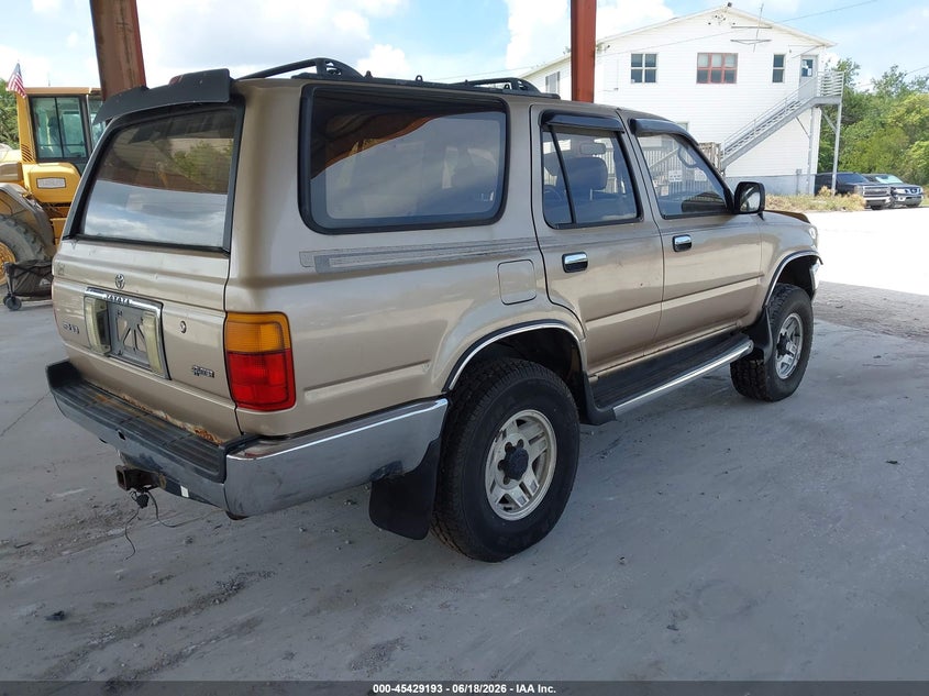 1995 Toyota 4runner VIN JT3VN39WXS0181423 IAAI salvage auction — NORMAL WEAR, Clear (Florida), sold $1,000 on 2026-07-14 (photo 4)