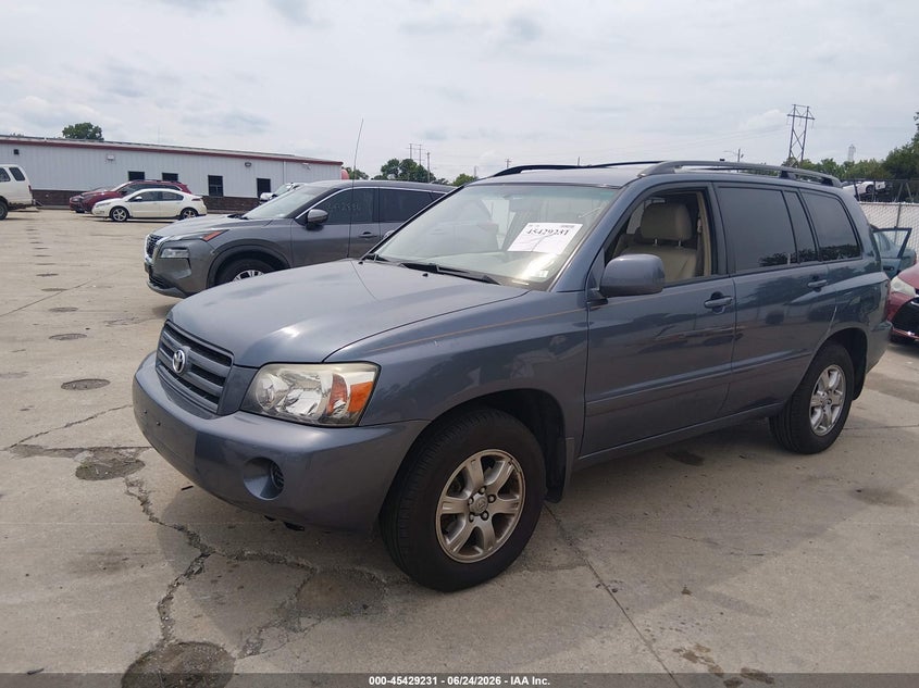 2006 Toyota Highlander VIN JTEDP21A460106830 IAAI salvage auction — NORMAL WEAR, Clear (Missouri), sold $4,250 on 2026-07-07 (photo 2)