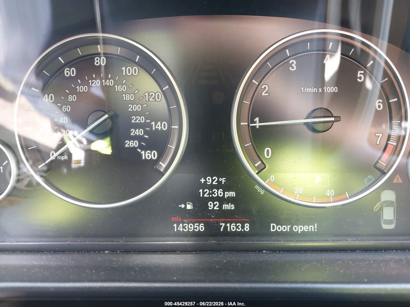 2011 BMW 5 series VIN WBAFR1C55BDV76544 IAAI salvage auction — FRONT END, Salvage (North Carolina), sold $1,100 on 2026-07-22 (photo 7)