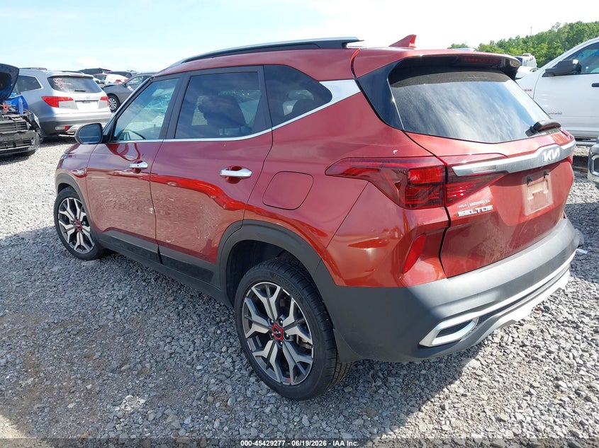 2023 Kia Seltos VIN KNDETCA25P7357237 IAAI salvage auction — ROLLOVER, Salvage (Tennessee), sold $3,550 on 2026-07-23 (photo 3)