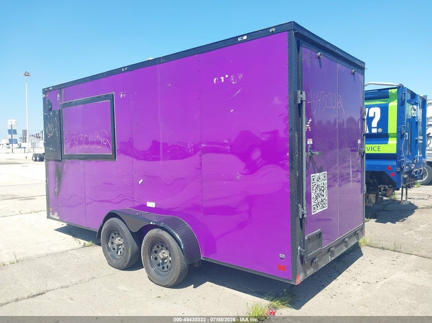 2025 Nationcraft llc 16' concession trailer VIN 7PVBE1621SD016474 IAAI salvage auction — Unknown, Salvage (Indiana), sold $25 on 2026-07-22 (photo 3)