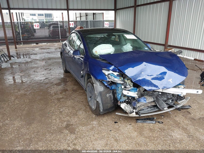2020 Tesla Model 3 VIN 5YJ3E1EA7LF658328 IAAI salvage auction — FRONT END, Salvage (Texas), sold $2,400 on 2026-07-28 (photo 1)