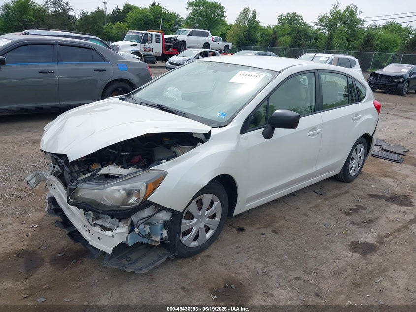 2016 Subaru Impreza VIN JF1GPAA69G8267027 IAAI salvage auction — FRONT END, Salvage (Virginia), sold $750 on 2026-07-14 (photo 2)