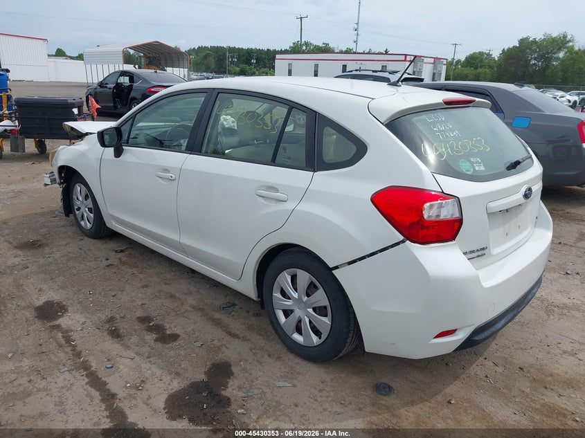 2016 Subaru Impreza VIN JF1GPAA69G8267027 IAAI salvage auction — FRONT END, Salvage (Virginia), sold $750 on 2026-07-14 (photo 3)