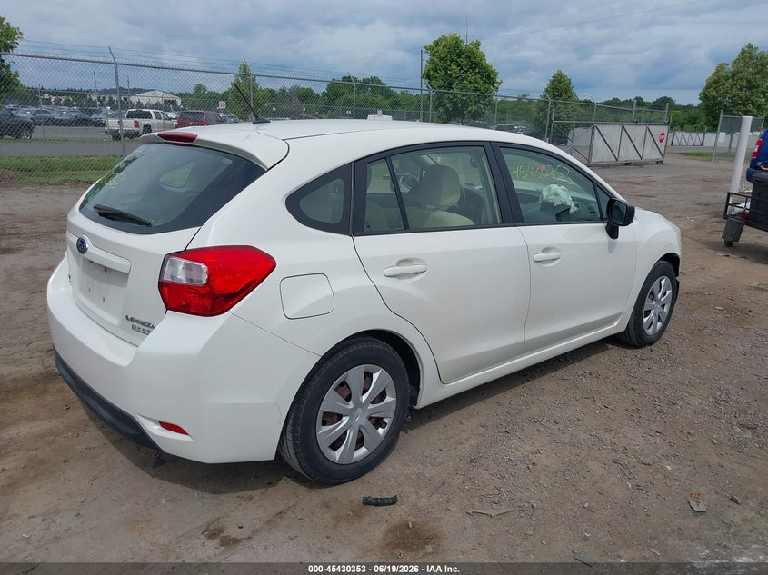 2016 Subaru Impreza VIN JF1GPAA69G8267027 IAAI salvage auction — FRONT END, Salvage (Virginia), sold $750 on 2026-07-14 (photo 4)