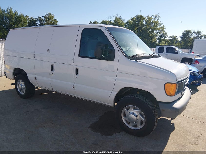 2007 Ford E 250 VIN 1FTNE24W57DB30280 IAAI salvage auction — NORMAL WEAR, Clear (Missouri), sold $300 on 2026-07-07 (photo 1)