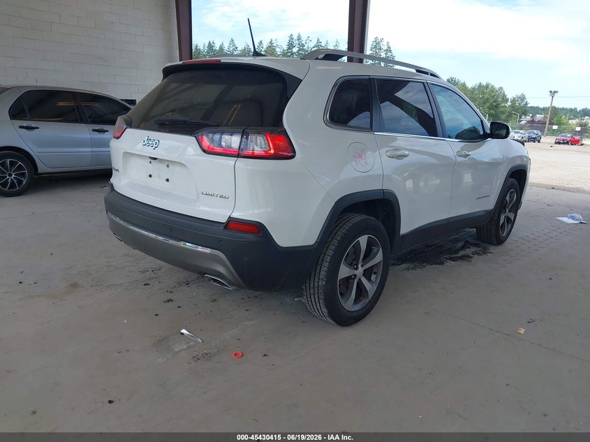 2019 Jeep Cherokee VIN 1C4PJMDX8KD321676 IAAI salvage auction — FRONT END, Salvage Title, sold $1,300 on 2026-07-11 (photo 4)