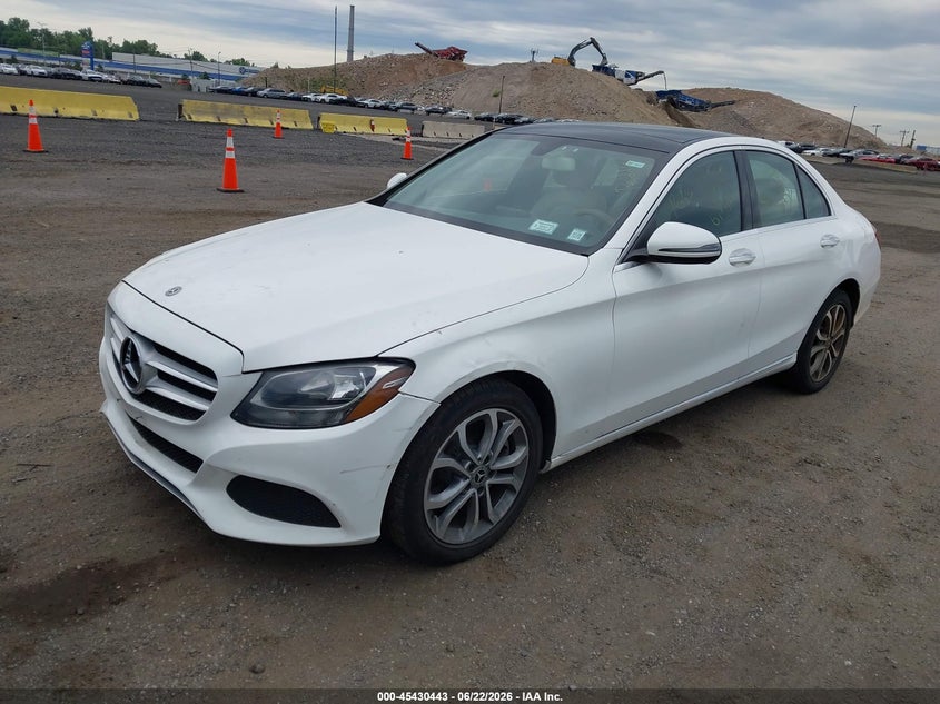 2018 Mercedes-benz C-klasse VIN WDDWF4KB4JR344982 IAAI salvage auction — NORMAL WEAR, Clear (New York), sold $4,850 on 2026-07-07 (photo 2)