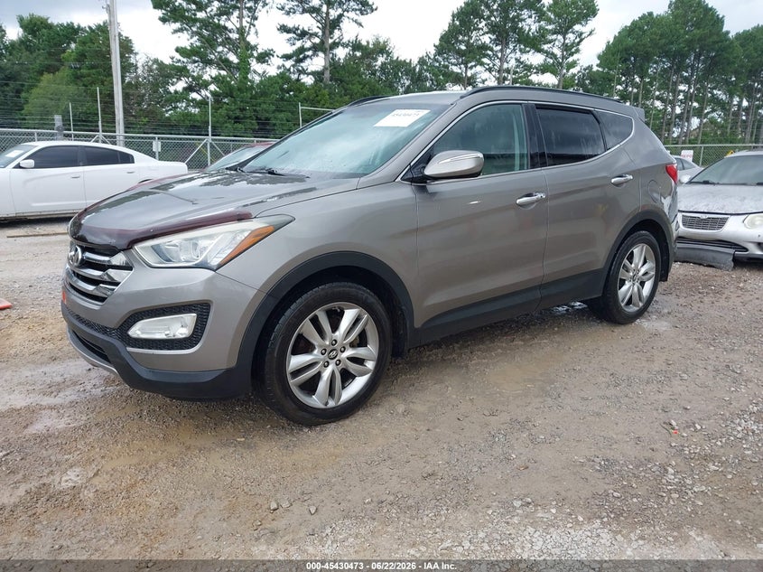 2013 Hyundai Santa fe VIN 5XYZU3LA6DG087422 IAAI salvage auction — NORMAL WEAR, Clear (Alabama), sold $1,100 on 2026-07-13 (photo 2)