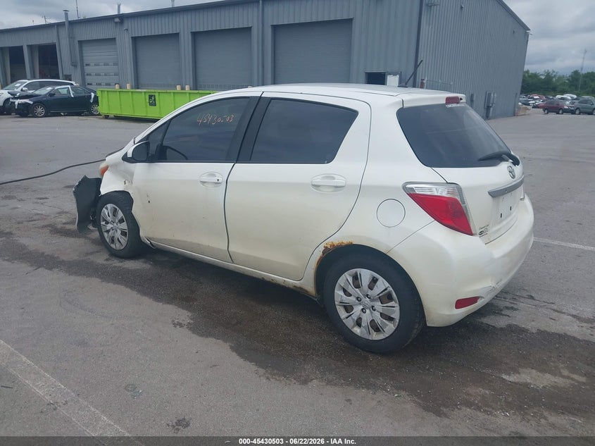 2014 Toyota Yaris VIN VNKKTUD32EA006208 IAAI salvage auction — LEFT FRONT, Clear (Indiana), sold $925 on 2026-07-24 (photo 3)