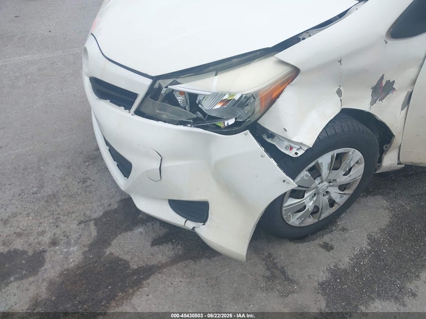2014 Toyota Yaris VIN VNKKTUD32EA006208 IAAI salvage auction — LEFT FRONT, Clear (Indiana), sold $925 on 2026-07-24 (photo 6)
