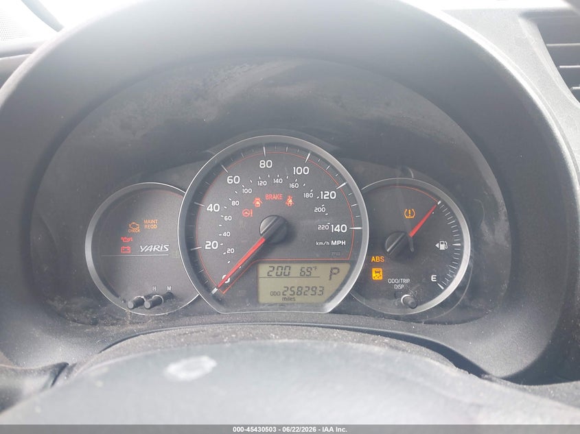 2014 Toyota Yaris VIN VNKKTUD32EA006208 IAAI salvage auction — LEFT FRONT, Clear (Indiana), sold $925 on 2026-07-24 (photo 7)