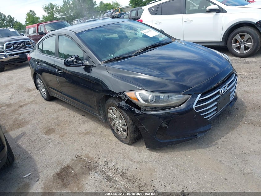 2017 Hyundai Elantra VIN KMHD74LF9HU206289 IAAI salvage auction — RIGHT FRONT, Clear (New Jersey), sold $750 on 2026-07-17 (photo 1)
