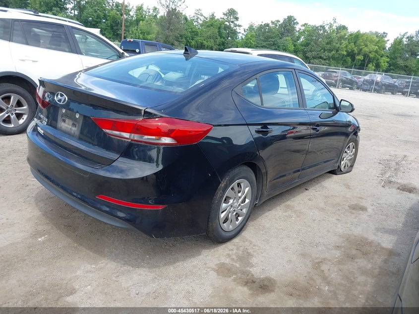 2017 Hyundai Elantra VIN KMHD74LF9HU206289 IAAI salvage auction — RIGHT FRONT, Clear (New Jersey), sold $750 on 2026-07-17 (photo 4)