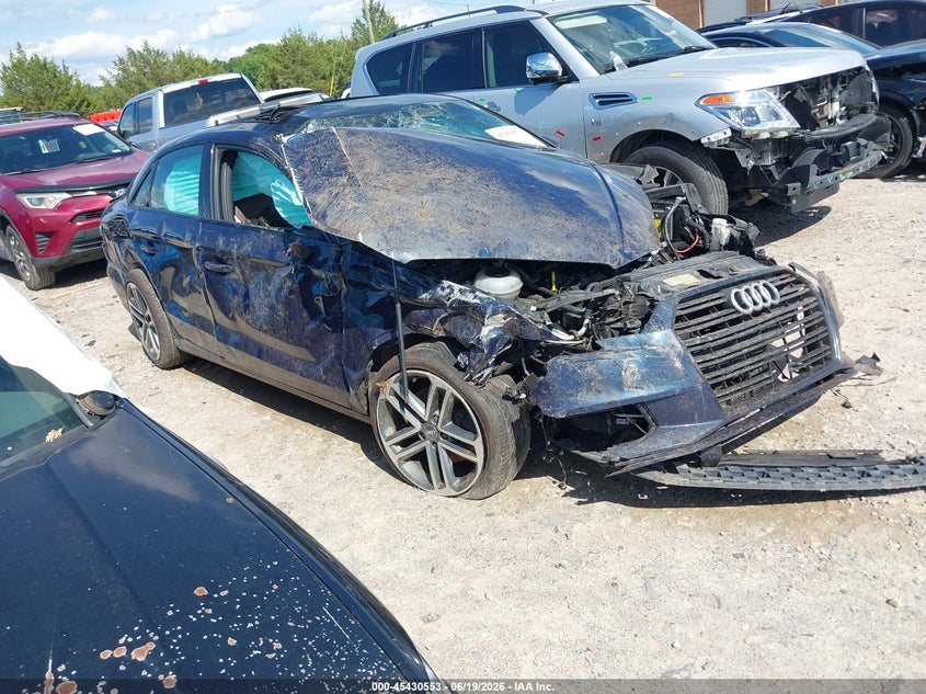 2019 Audi A3 VIN WAUAUGFF6KA081061 IAAI salvage auction — ROLLOVER, Salvage Title, sold $25 on 2026-07-27 (photo 1)