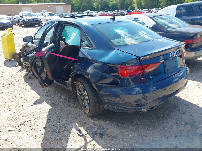2019 Audi A3 VIN WAUAUGFF6KA081061 IAAI salvage auction — ROLLOVER, Salvage Title, sold $25 on 2026-07-27 (photo 3)