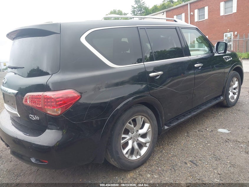 2012 Infiniti Qx56 VIN JN8AZ2NE6C9021899 IAAI salvage auction — VANDALISM, Clear (Massachusetts), sold $950 on 2026-07-14 (photo 4)