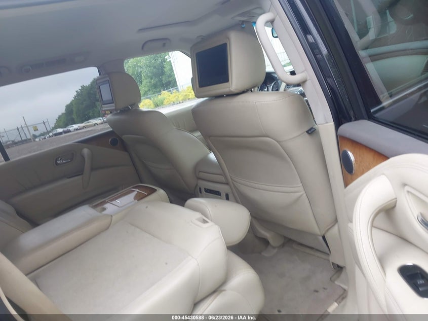 2012 Infiniti Qx56 VIN JN8AZ2NE6C9021899 IAAI salvage auction — VANDALISM, Clear (Massachusetts), sold $950 on 2026-07-14 (photo 8)